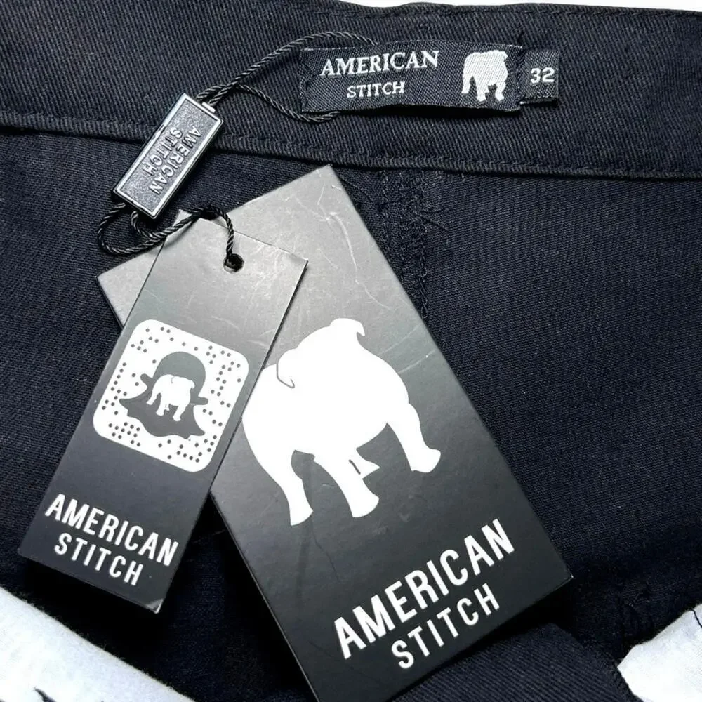 American Stitch Men’s Twofer Pants Black Size 32X32